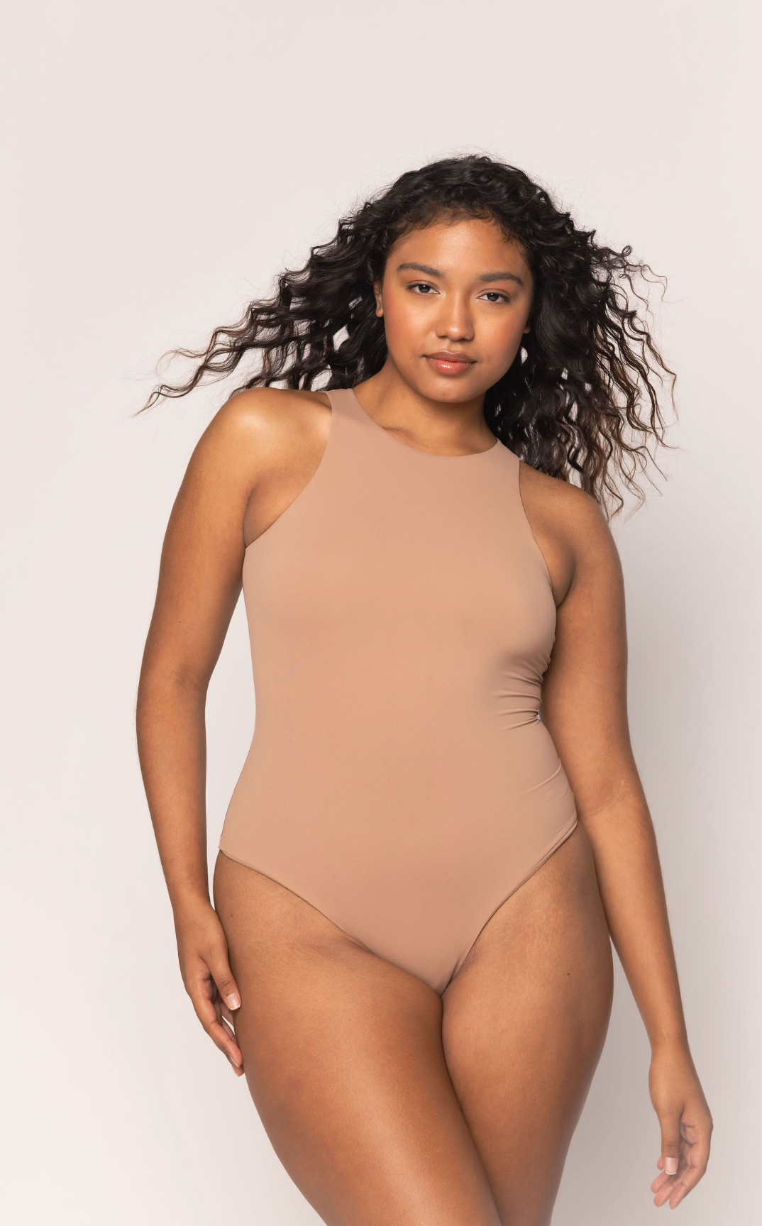 Sleeveless High Neck Bodysuit