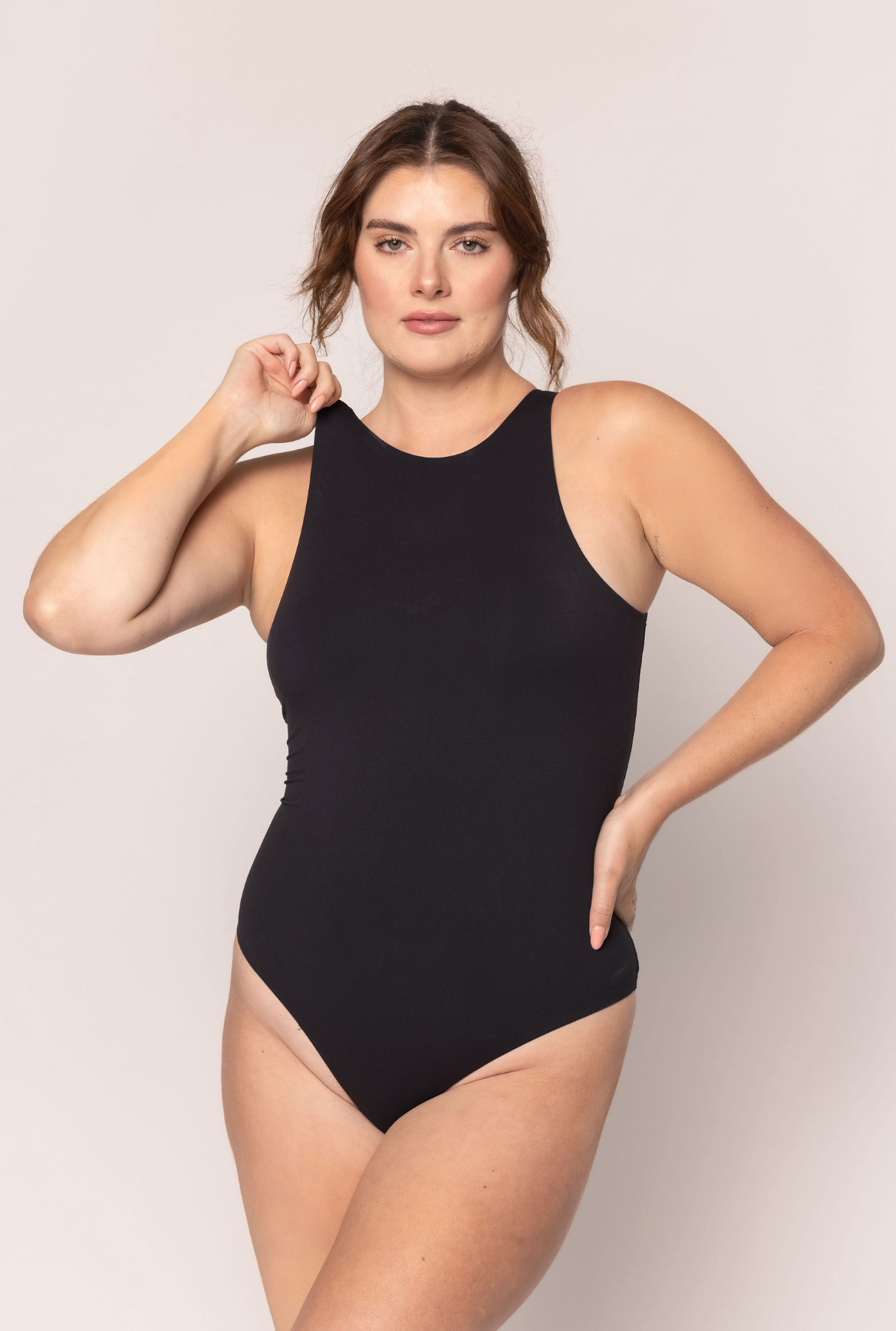 Sleeveless High Neck Bodysuit